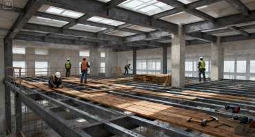Mezzanine floor construction